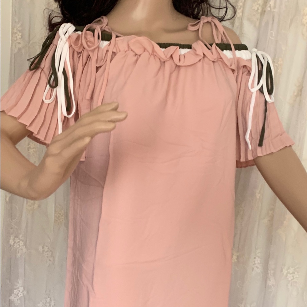 English Factory off the shoulder dress